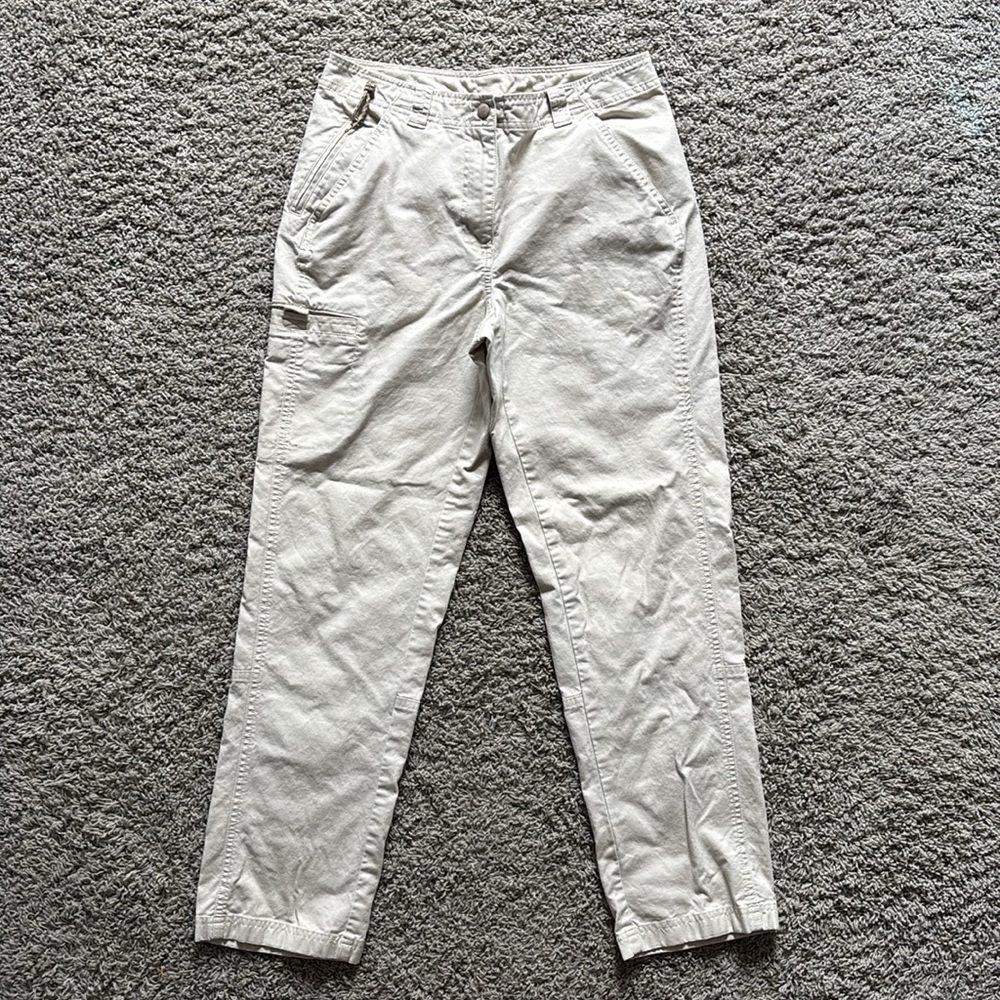 L.L. Bean Cream Easy Cotton Chino Pants - Picture 3 of 13